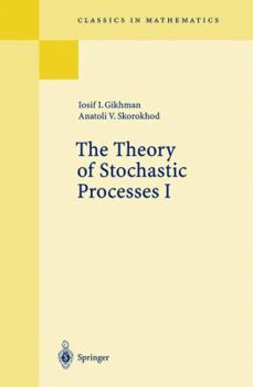 Paperback The Theory of Stochastic Processes I Book