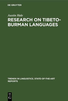 Hardcover Research on Tibeto-Burman Languages Book