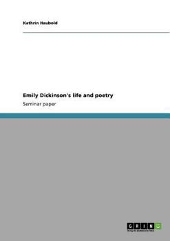 Paperback Emily Dickinson's life and poetry Book