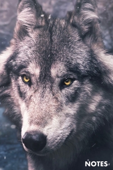 Notes: Grey Wolf Notebook Journal -  Blank Lined 120 Pages - 6 x 9 Inches - Softcover - Gift for Wolf and Nature Lovers