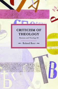Paperback Criticism of Theology: On Marxism and Theology III Book