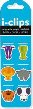 Bookmark Animal I-Clips Magnetic Page Markers (Set of 6 Magnetic Bookmarks) Book
