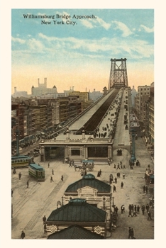 Paperback Vintage Journal Willamsburg Bridge Approach, New York City Book