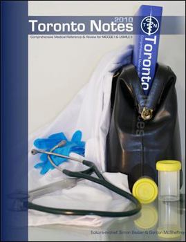 Paperback The Toronto Notes for Medical Students 2010 Book