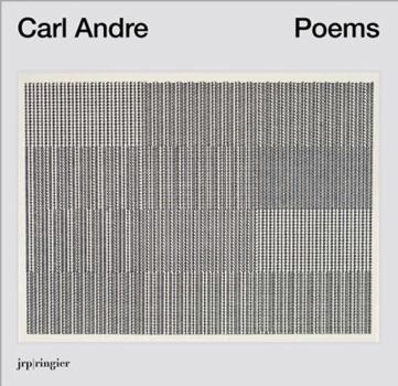 Hardcover Carl Andre: Poems Book