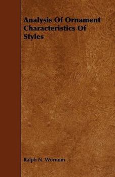 Paperback Analysis of Ornament Characteristics of Styles Book