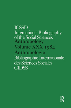 Hardcover Ibss: Anthropology: 1984 Vol 30 Book