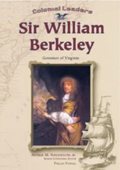 Hardcover Sir William Berkeley: Governor of Virginia Book