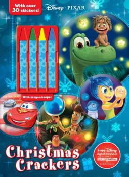 Paperback Disney Pixar Christmas Crackers (Color & Activity with Crayons) Book