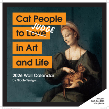 Calendar Cat People to Judge in Art and Life 2026 Wall Calendar Book