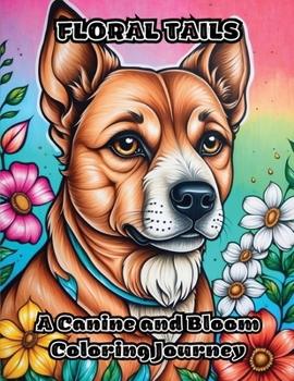 Floral Tails: A Canine and Bloom Coloring Journey