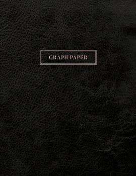 Graph Paper: Executive Style Composition Notebook - Black Leather Style, Softcover | 8.5 x 11 - 100 pages  (Office Essentials)