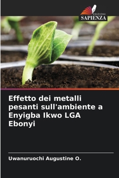 Paperback Effetto dei metalli pesanti sull'ambiente a Enyigba Ikwo LGA Ebonyi [Italian] Book