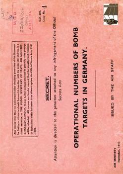 Paperback Operational Numbers of Bomb Targets in Germany Air Ministry 1940 Book