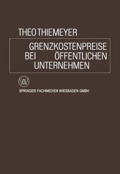 Paperback Grenzkostenpreise Bei Öffentlichen Unternehmen [German] Book