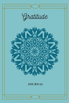 Paperback Gratitude Journal: Daily Positvity for a Happier You / Art Deco & Mandala Design Cover Book