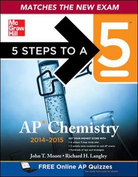 Paperback 5 Steps to a 5 AP Chemistry, 2014-2015 Edition Book