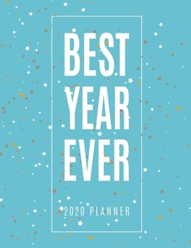 Best Year Ever 2020 Planner: Monthly and Weekly Calendar Organizer and Diary for Busy People with Big Plans | Large Horizontal Planner (Light Blue)