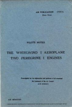 Paperback Westland Whirlwind I - Pilot's Notes - OP Book