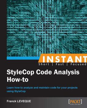 Paperback Instant Stylecop Code Analysis How-to Book