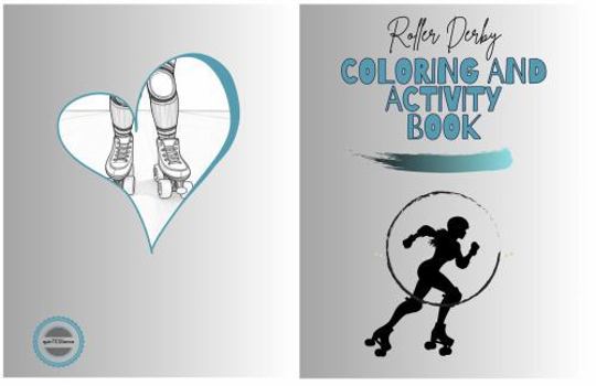 Paperback Roller Derby Coloring and Activity Book
