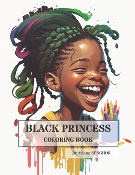 Paperback Black Princess Coloring Book