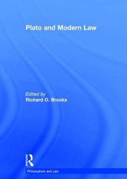 Hardcover Plato and Modern Law Book
