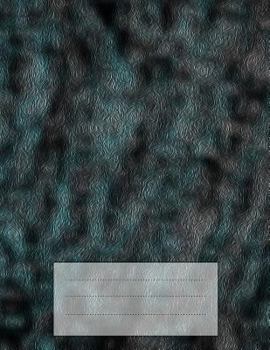 Paperback College Ruled Notebook: Abstract Black 8.5x11 Book