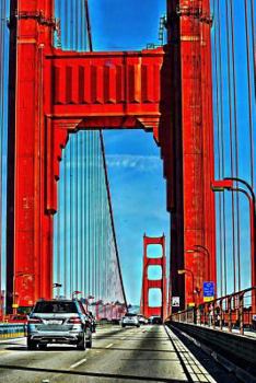 Top 50 Man Made Wonders Golden Gate Bridge 150 Page Lined Journal: 150 Page Lined Journal