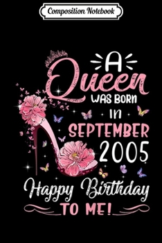 Paperback Composition Notebook: Womens A Queen Was Born In September 1996 23rd Birthday Gifts Journal/Notebook Blank Lined Ruled 6x9 100 Pages Book