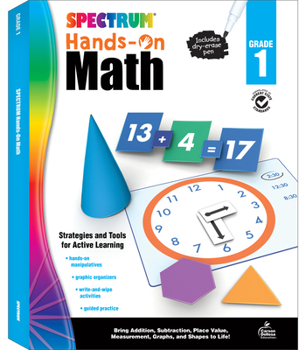 Hardcover Spectrum Hands-On Math, Grade 1 Book