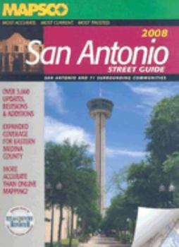 Spiral-bound San Antonio Street Guide: San Antonio and 71 Surrounding Communities Book