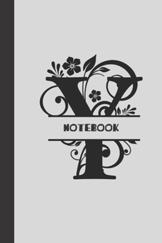 Y Notebook letter: small lined initial monogram alphabet letter Notebook / Travel Journal to write in (6'' x 9'') 120 pages
