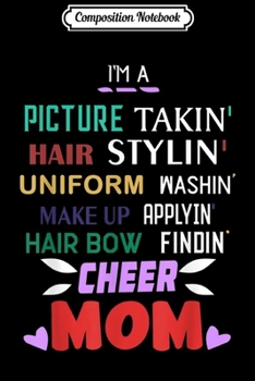 Composition Notebook: Funny Cheerleading Mom For Cheer Mom Woman Gift  Journal/Notebook Blank Lined Ruled 6x9 100 Pages