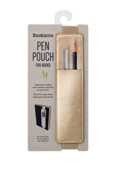 Misc. Bookaroo Pen Pouch Gold Book