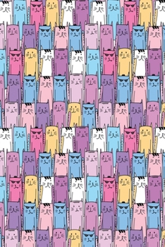 Paperback Notes: Cats / Medium Size Notebook with Lined Interior, Page Number and Daily Entry Ideal for Organization, Taking Notes, Jou Book