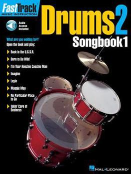 Paperback Fasttrack Drums Songbook 1 - Level 2 Book