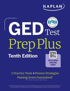 Paperback GED Test Prep Plus, Tenth Edition (2026): Includes a Diagnostic Pretest, 2 Full Length Practice Tests, 1000+ Practice Questions, and 60+ Online Videos Book