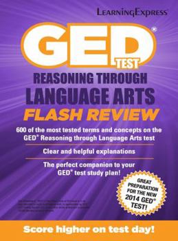 Paperback GED Test RLA Flash Review Book