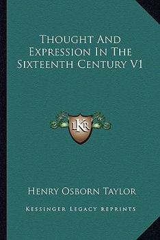 Thought and expression in the sixteenth century
