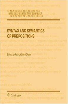 Paperback Syntax and Semantics of Prepositions Book