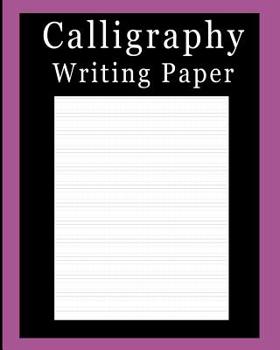 Paperback Calligraphy Practice Notebook: Solid Purple, Calligraphy Writing Paper, Upper & Lowercase Alphabet Guide For Calligraphy Lettering and Design Practic Book