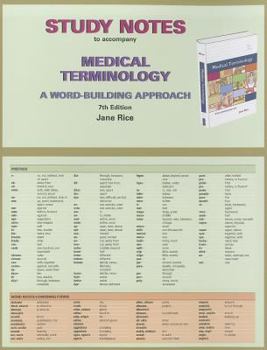 Paperback Study Notes for Medical Terminology: A Word Building Approach Book