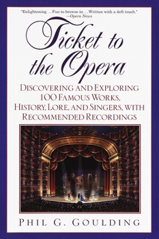 Paperback Ticket to the Opera: Discovering and Exploring 100 Famous Works, History, Lore, and Singers, with Recommended Recordings Book