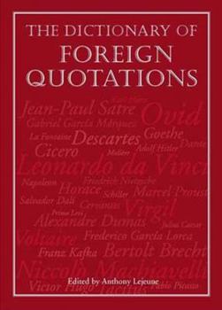 Hardcover Dictionary of Foreign Quotations Book