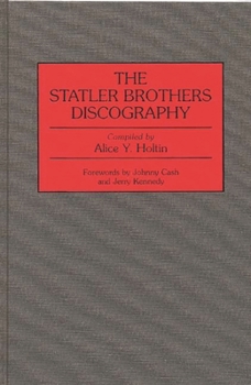 Hardcover The Statler Brothers Discography Book