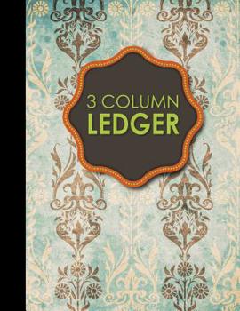 3 Column Ledger: Ledger Book, Accounting Ledger Paper, Financial Ledger For Kids, Cute Australia Cover, 8.5 x 11, 100 pages