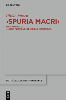 Hardcover "Spuria Macri" [German] Book