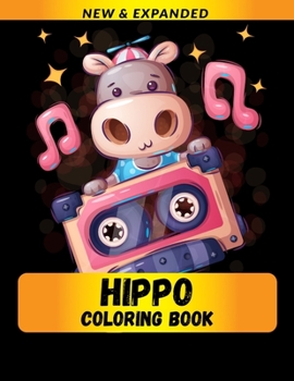 Paperback Hippo Coloring Book: Stress Relieving Animals Designs Book