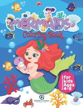 Paperback Mermaid Coloring Book: 48 Beautiful Coloring Pages of the Magic World of Mermaids (One-Sided, Large Print, Recommended for Kids Ages 4-8) Book